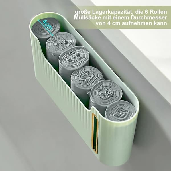 Platsbesparande Plastpåse Dispenser, Sopsäck Förvaringslåda, Vägg