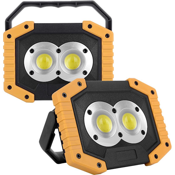 Arbeidslys oppladbart LED arbeidslys bærbar flomlys COB wa
