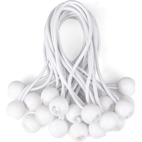 20 stk. Tarp Spændere Bold Bungee Elastisk Gummi Tens DXGHC