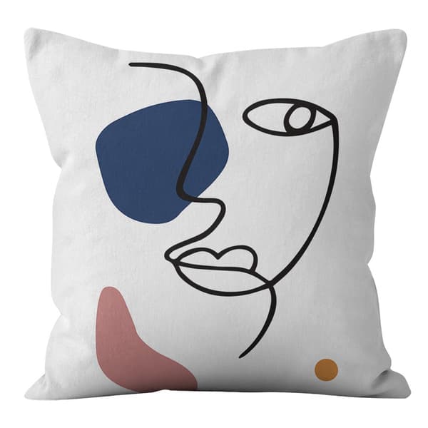 Pudebetræk 45 X 45 Cm, polyester Abstrakt Blomst Pudebetræk W