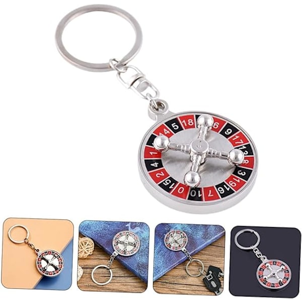 2 stk. Metal Mini Russisk Roulette Nøglering Metal Punge Nøgle R DXGHC