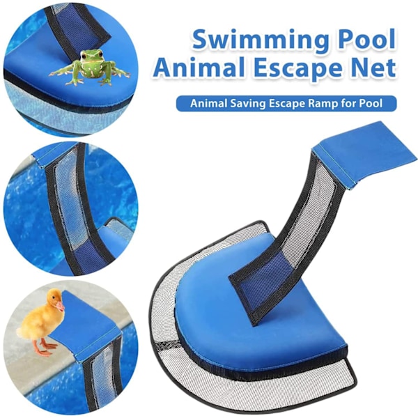 1 stk. Dyreredningsrampe til pools & spabade | Til alle små dyr, der kommer ind i poolen | Robust materiale & lang L
