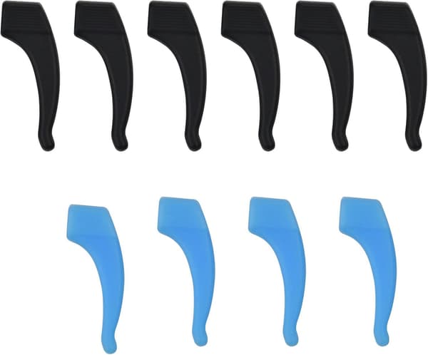 Brillerørehager 5 Par Komfortable Bløde Silikon Anti-Slip Briller