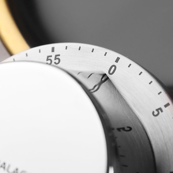 1 Pakke Mekanisk Køkken Timer, Magnetisk Stål Nedtællingstimer