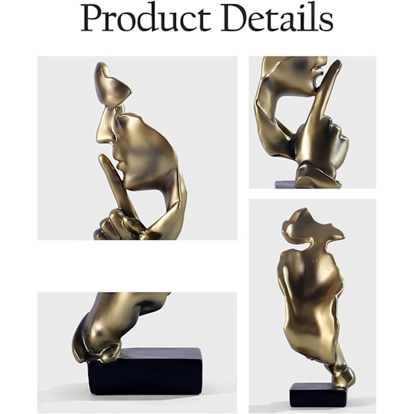 Stillhet er gull Skulptur Moderne Minimalistisk Abstrakt Håndverk, Li