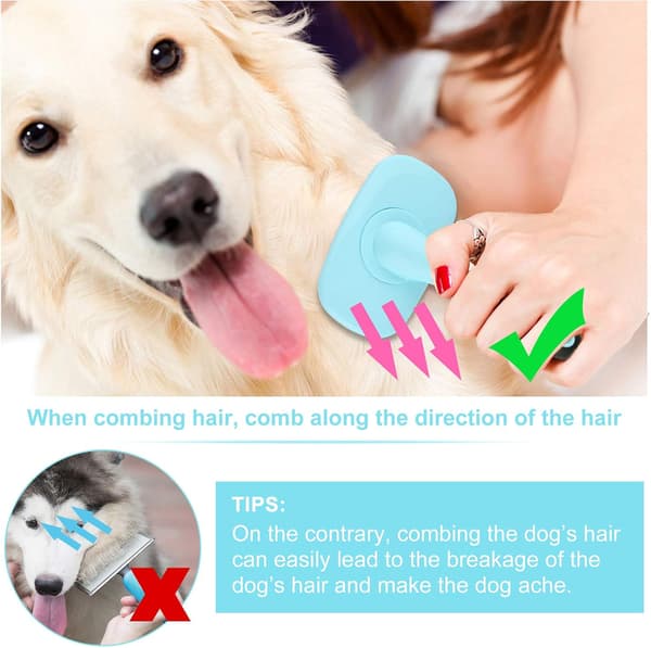 Børste for hunder og katter Pelsbørste for hunder og katter med lang pels