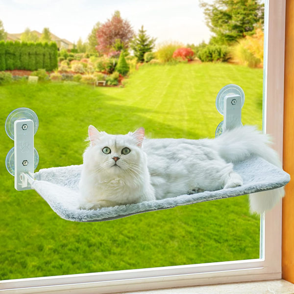 Katt Hengekøye Vindu Foldbar Katt Seng Med Stabile Sugkopper Reve