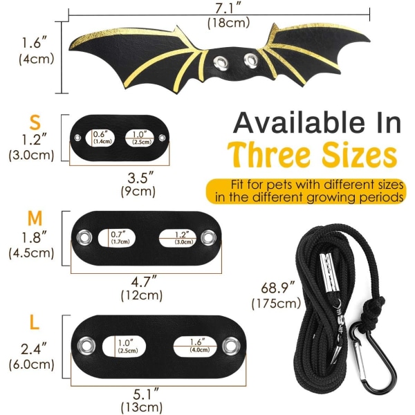 3-pack Skäggagamsele, Justerbar Ödla Koppel, Läder