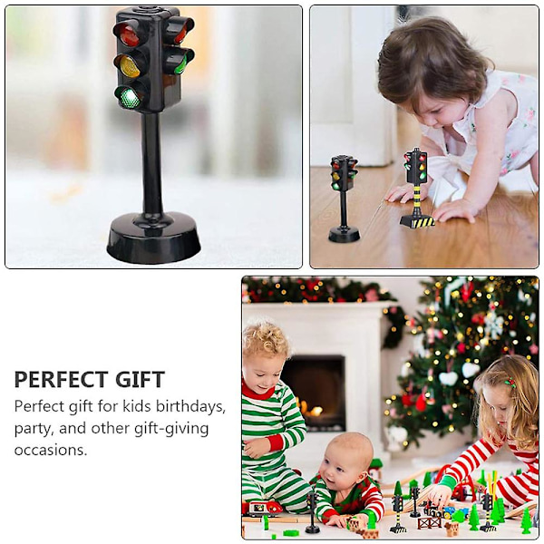Mini Trafikklys Skilt Leke Morsomme Tidlig Utdanningsmodell Leke C
