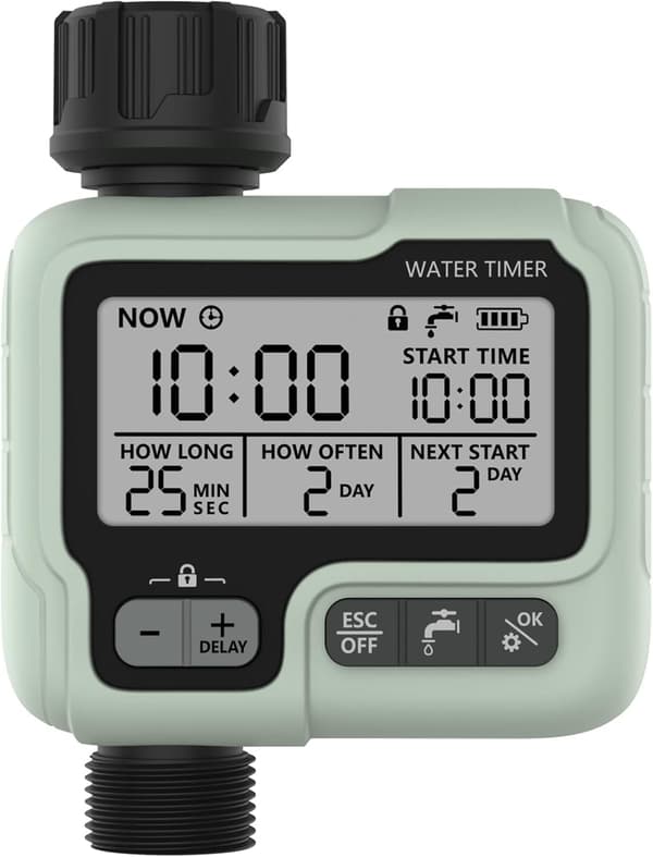 Vandingtimer Vandkontrol IPX5 Vandtæt Manuel Automatisk