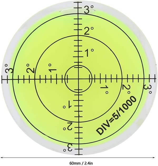 Vaterpass 60mm, Mini Lomme Rund Vaterpass for Motorho DXGHC