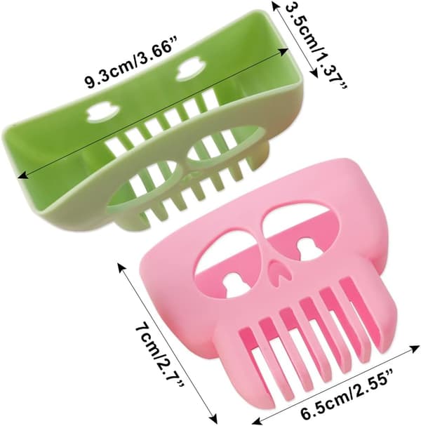 2-pak Plast Køkkenvask Caddy Svampeholder Børst Holder Dish