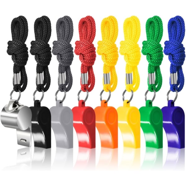 10 stk ABS Color Whistle Children's Plastic Medium Whistle Wholesa
