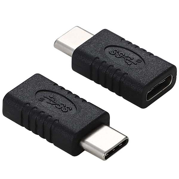2 stk. USB-C Han til Hun Adapter, USB 3.1 Type-C Forlænger DXGHC