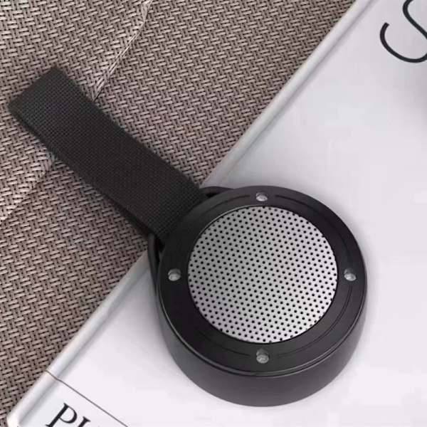 （Svart）1 st Mini Bluetooth-högtalare Vattentät Stereo Subwoofer Wi