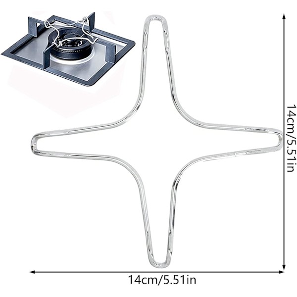 2 stk Universelle Jern Gassringer, Universal Komfyrholder, Wo