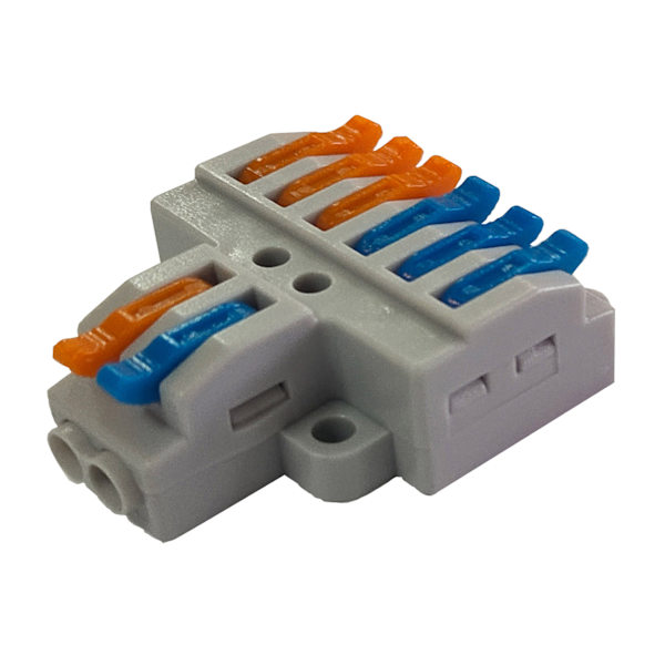 Lever-Nut Trådkopplingar, 2 in 6 ut 8 Port Ledare Kompakt Wi