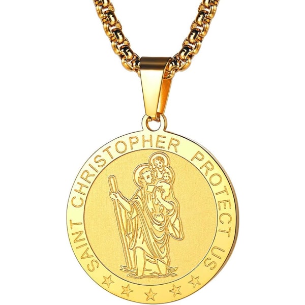 Saint Christopher Medal Kvinnor Män Pendant Saint Patrons Catholic
