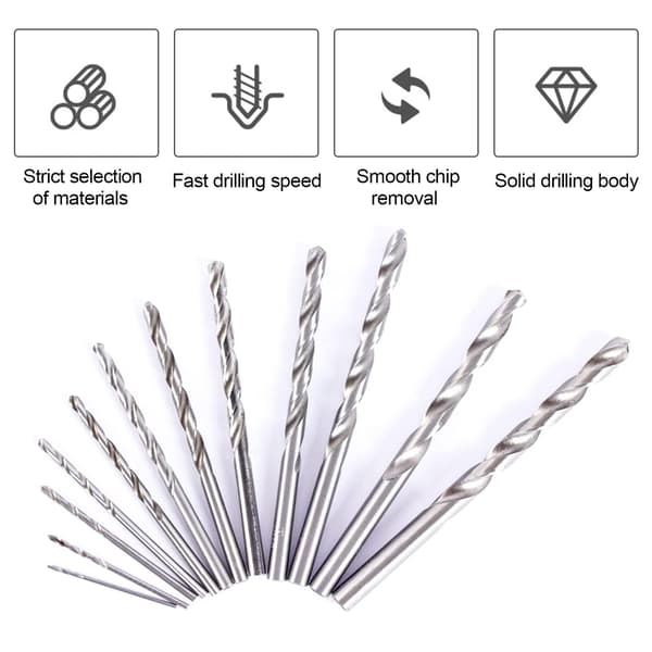Metal Twist Bor, Ø 1-13 mm Træbor Sæt, Træbor