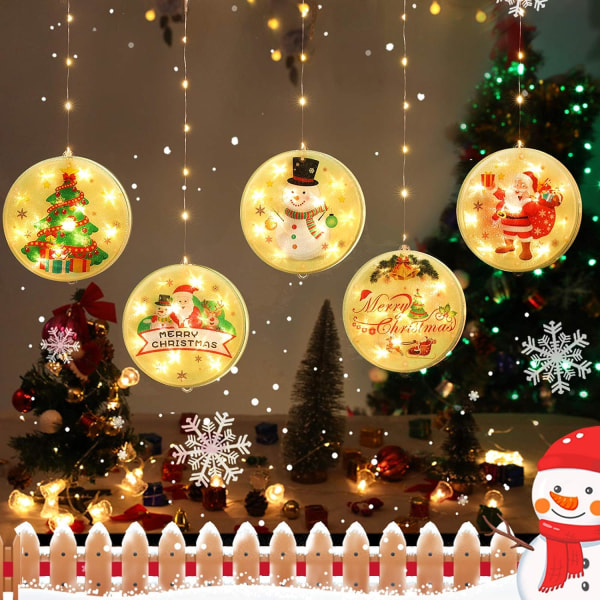 Christmas String Lights LED Decorative Novelty Hanging 3D Lights