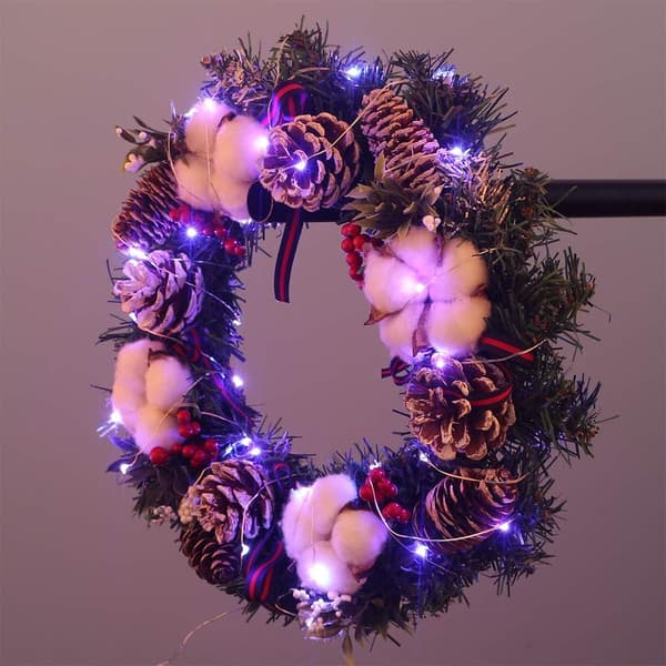 Batteridrivna 16.4Ft/5M 50 LED-ljusslingor Blinkande Jul