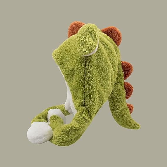 Dinosaur Hat med Ører - Dyr Hat Blød Kostume Hat, Dino