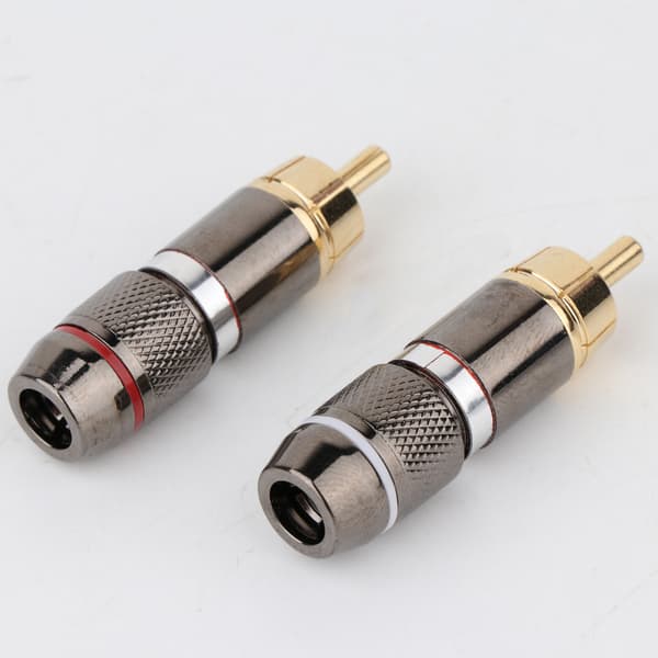 4 stk Preffair/R1733 lydfil-kvalitets lydkabel lotus plugg