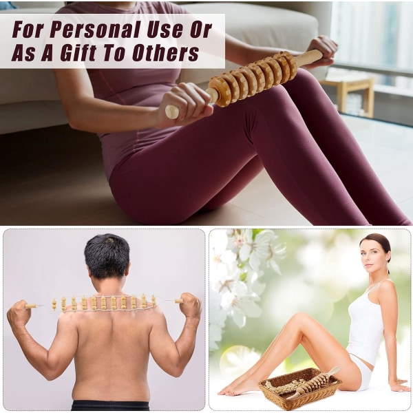 1 Stycke Trä Terapi Verktyg Anti Cellulit Massager Lymfatisk DXGHC