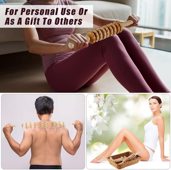 1 Styk Træterapi Værktøjer Anti Cellulite Massager Lymfatisk DXGHC