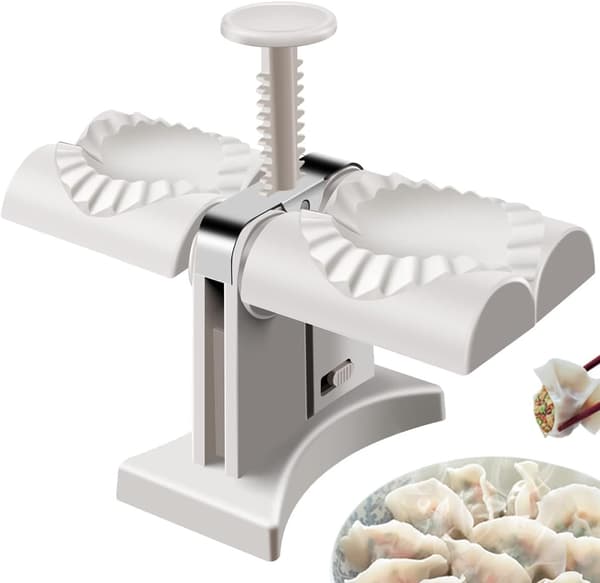 Husbordsdobbelt Hoved Automatisk Dumpling Maker Ravioli Presseform