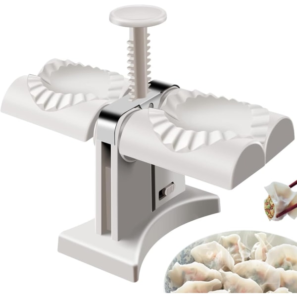 Hushålls Dubbelhuvud Automatisk Dumpling Maker Ravioli Form