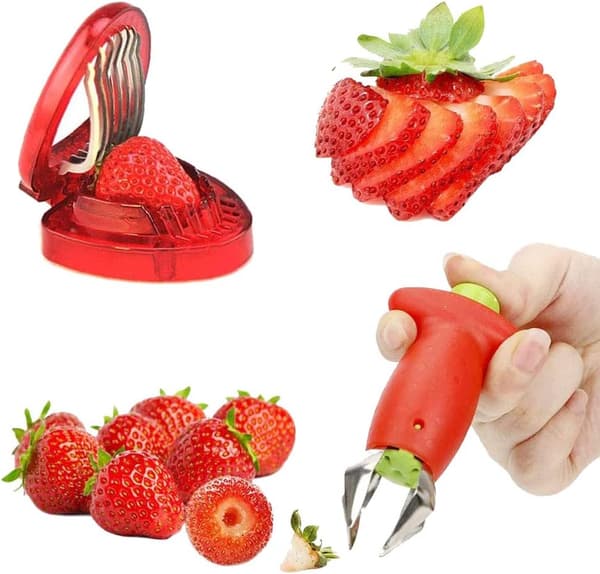 Jordbærskjærer, Jordbærskreller, Tomatfjerner, Rustfritt