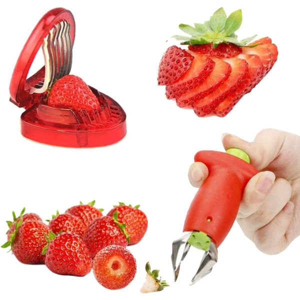 (Röd)Jordgubbsskärare, jordgubbsskärare, tomatborttagningsmedel, fläckar