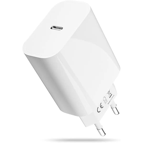 2-pakning 20W USB C-lader Ladekabel for iPhone-serien, iPad Strømadapter, USBC-adapter Hurtiglader med 2M USB C, ta