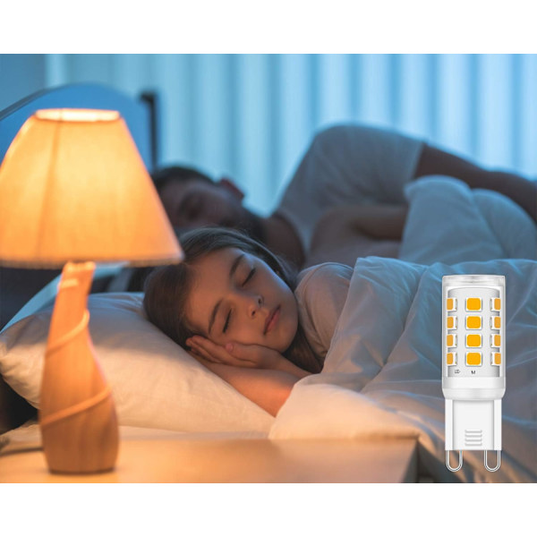 LED Pære 3W Varmt Hvid 2700K Ingen Blink Lysekvivalent til 15W 20W 25W