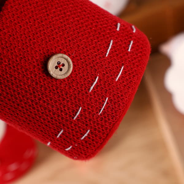 3 julserie Apple-låda kreativ stickning tomte snögubbe C