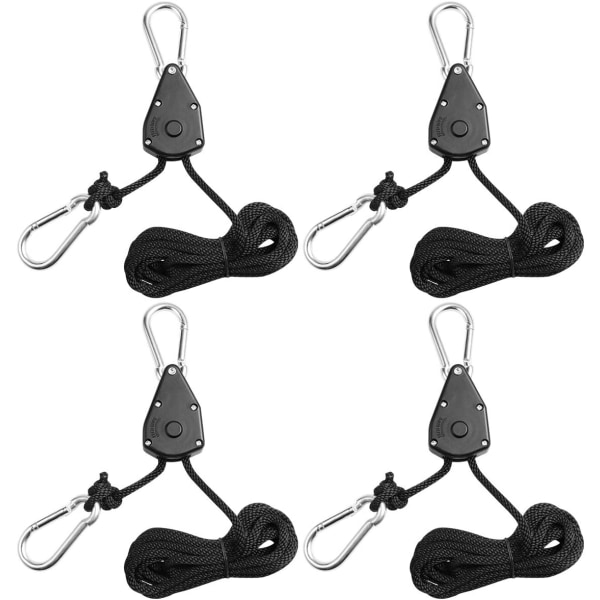 2-pack Spännrep med krok för växtbelysning, 3 mm