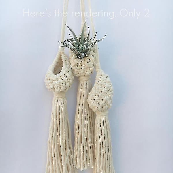 2 st Handvävd Bohemisk Tapestry Nätväska Luft Ananas Flowe DXGHC