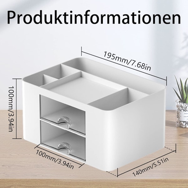 Skrivebordsarrangør Multifunktionel Opbevaring Penholder Makeup Orga DXGHC