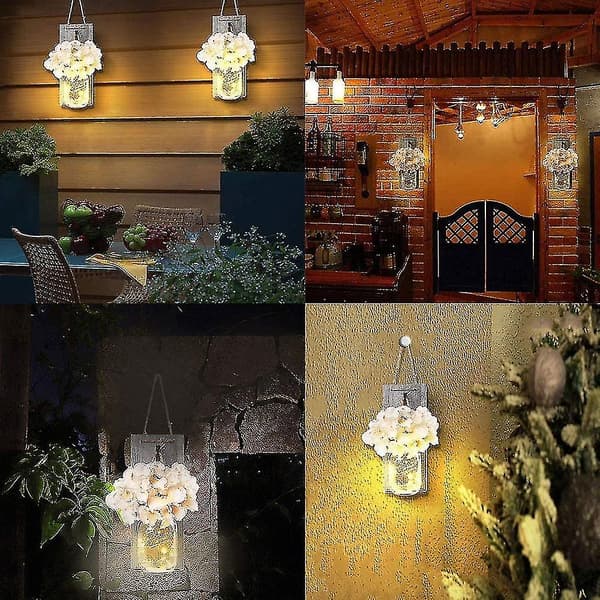 Rustik vägglampa, Rustik Led Fairy String Light Heminredning DXGHC