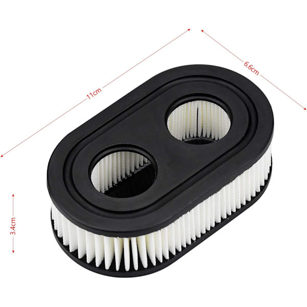 2 stk. Græsslåmaskine Luftfilter til Briggs & Stratton, 593260, Bl DXGHC