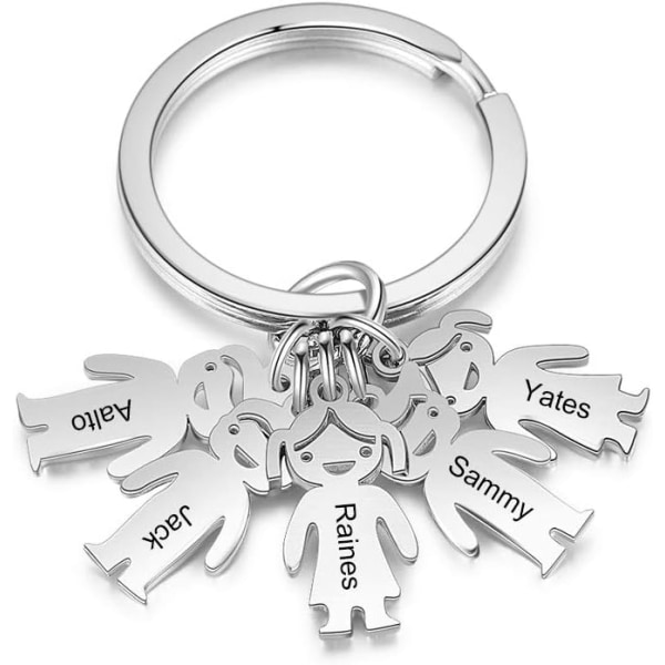 Personalized Keychain Engraving Name Calendar Date Photo Text