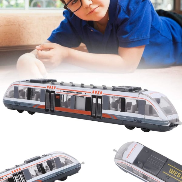 Legetøjs Tog Simulering Metro Model Legering Glide Støbt Metal Køretøj
