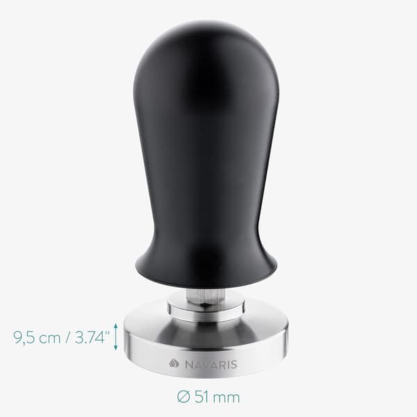 51mm Kaffetamper - Rustfritt Stål Kaffe Presse med Silikon T