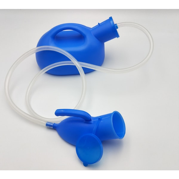 Mænds 2000ml plastik urinal med slange stor urinal bærbar ur