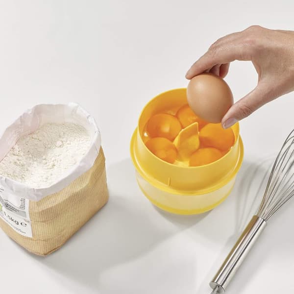 Vit Äggulaseseparator Bekväm Äggseparator med Kolv
