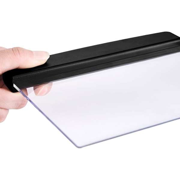 1 Svart Tablettläslampa Natt Sängläsning Transparent L
