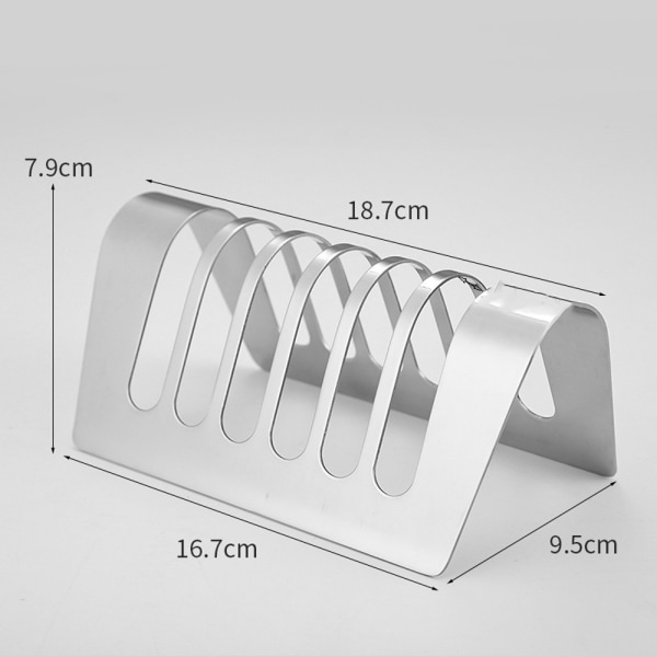 Brødristerstativ Brødholder 6 Skjærespor Brødform Stativ Acier inox