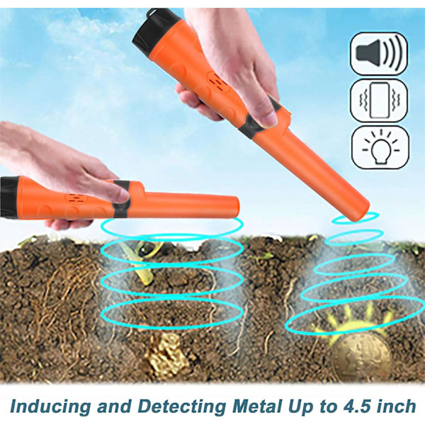 Pinpointer Vannresistent Metalldetektor med Holster Skatt