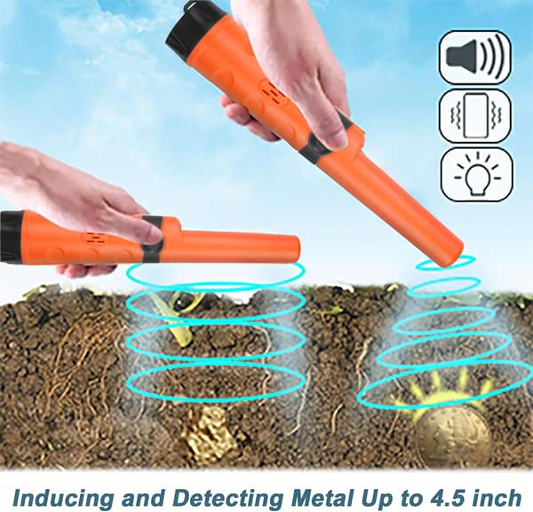 Pinpointer Vattentät Metalldetektor med Holster Treasure